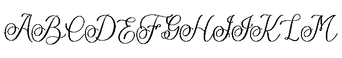 The wedding Font UPPERCASE