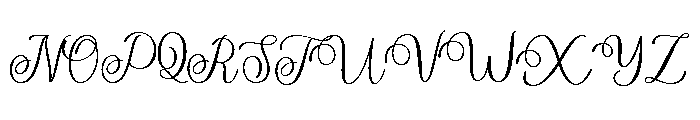 The wedding Font UPPERCASE