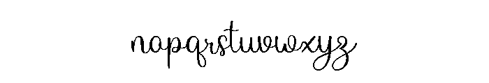 The wedding Font LOWERCASE
