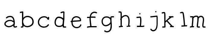 TheAntiType Font LOWERCASE