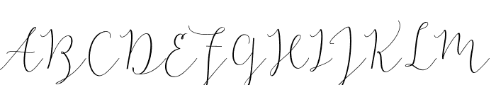 TheBellaria-Regular Font UPPERCASE