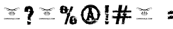 TheDeadliestSaloon Font OTHER CHARS