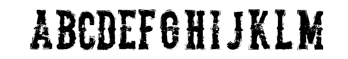 TheDeadliestSaloon Font UPPERCASE
