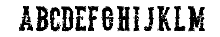 TheDeadliestSaloon Font LOWERCASE