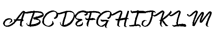 TheKillerWayFreePersonalUse-Scr Font UPPERCASE