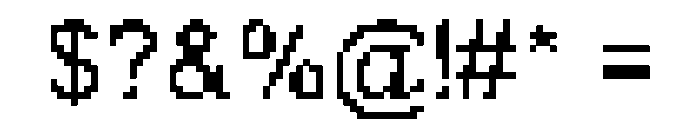 ThePixelateforAr Font OTHER CHARS