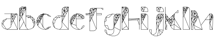 ThePolygonal-ZulEan Font LOWERCASE