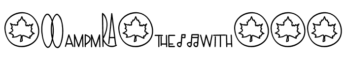TheRa-SymbolsandLigaturesBold Font LOWERCASE