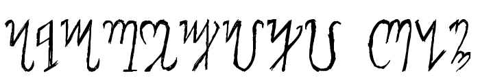 Theban Alphabet Font UPPERCASE