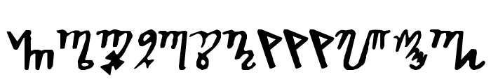 Theban Font LOWERCASE