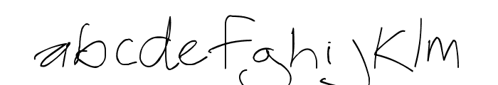 Thebestofmylove-regular Font LOWERCASE