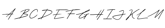 Thesignature Font UPPERCASE