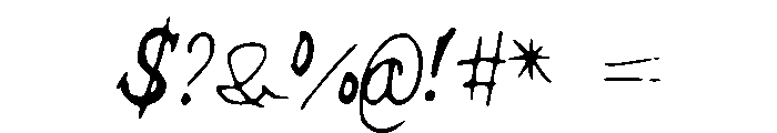 ThickSide Font OTHER CHARS