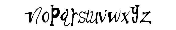ThickSide Font LOWERCASE