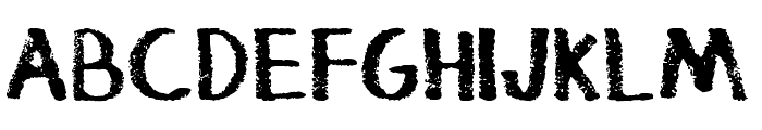 Thickedy Grunge Font UPPERCASE