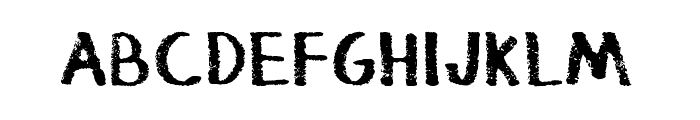 Thickedy Grunge Font LOWERCASE