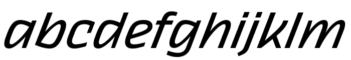 Thicker Trial Regular Italic Font LOWERCASE