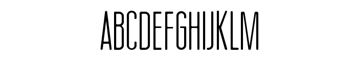Thin Cool Font UPPERCASE