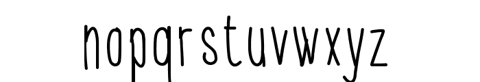 ThinFont Font LOWERCASE