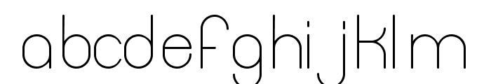 Thinfont-Thin Font LOWERCASE