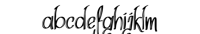 Think Dreams Demo Inline Font LOWERCASE