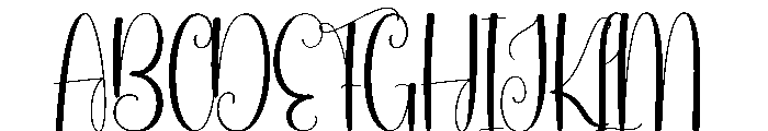 Thinky Font UPPERCASE
