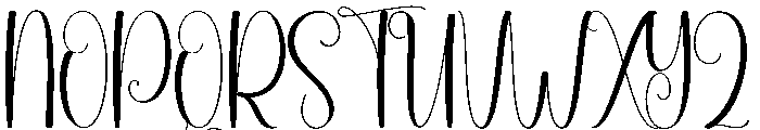 Thinky Font UPPERCASE