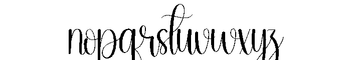Thinky Font LOWERCASE