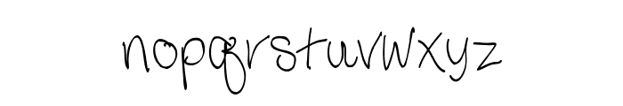 Third Grade Handwriting Font LOWERCASE