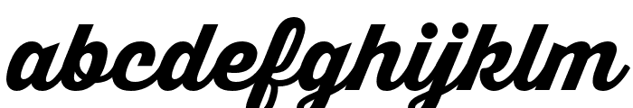 Thirsty Script Extrabold Demo Font LOWERCASE