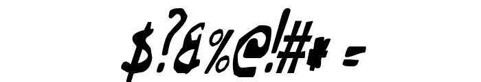 This Little Piggy Condensed Italic Font OTHER CHARS