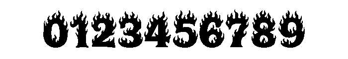 This is Fire Font OTHER CHARS