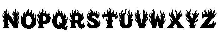 This is Fire Font UPPERCASE