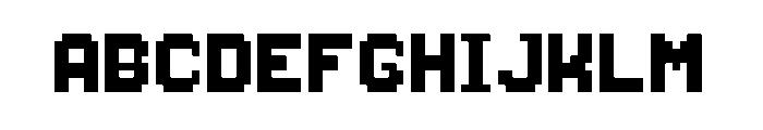 Thixel Font UPPERCASE