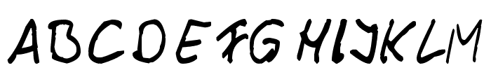 Thommy Handwrite Font UPPERCASE