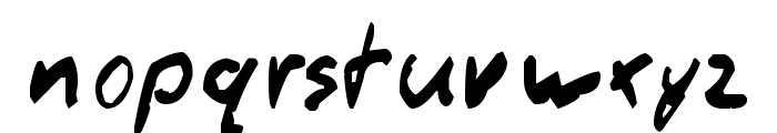 Thommy Handwrite Font LOWERCASE