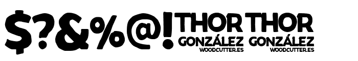 Thor Gonz Font OTHER CHARS