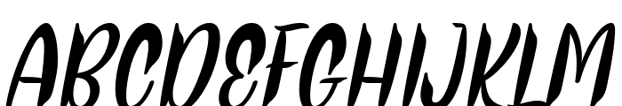 Thor Matter Italic Font UPPERCASE