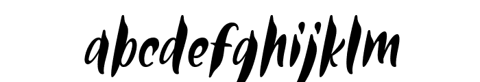 Thor Matter Italic Font LOWERCASE