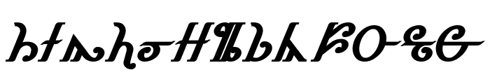 Thorass Bold Italic Font LOWERCASE