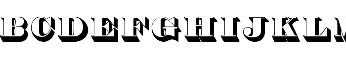 Thorne Shaded Font LOWERCASE