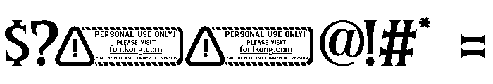 Thornest Font OTHER CHARS