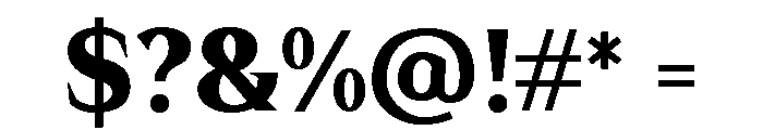 Thoro Regular Font OTHER CHARS