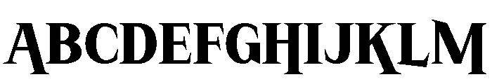 Thoro Regular Font UPPERCASE