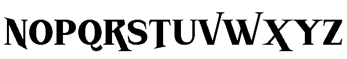 Thoro Regular Font UPPERCASE