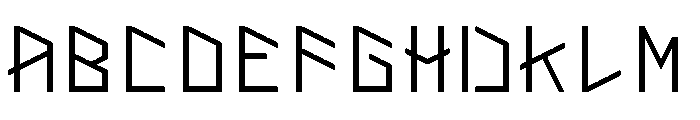 Thor's Mark Regular Font UPPERCASE