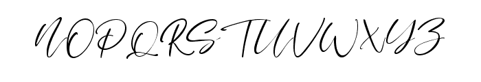 Three Signature Font UPPERCASE