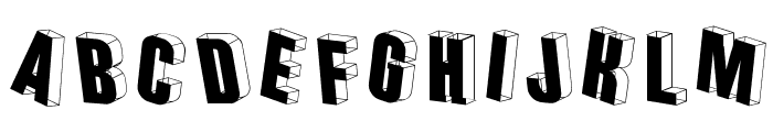 Threedimensional Font LOWERCASE