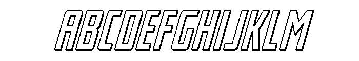 Thunder Nova 3D Italic FONT