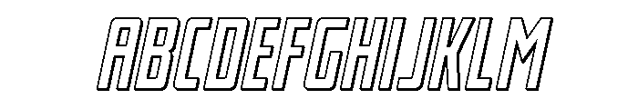 Thunder Nova 3D Semi-Italic FONT